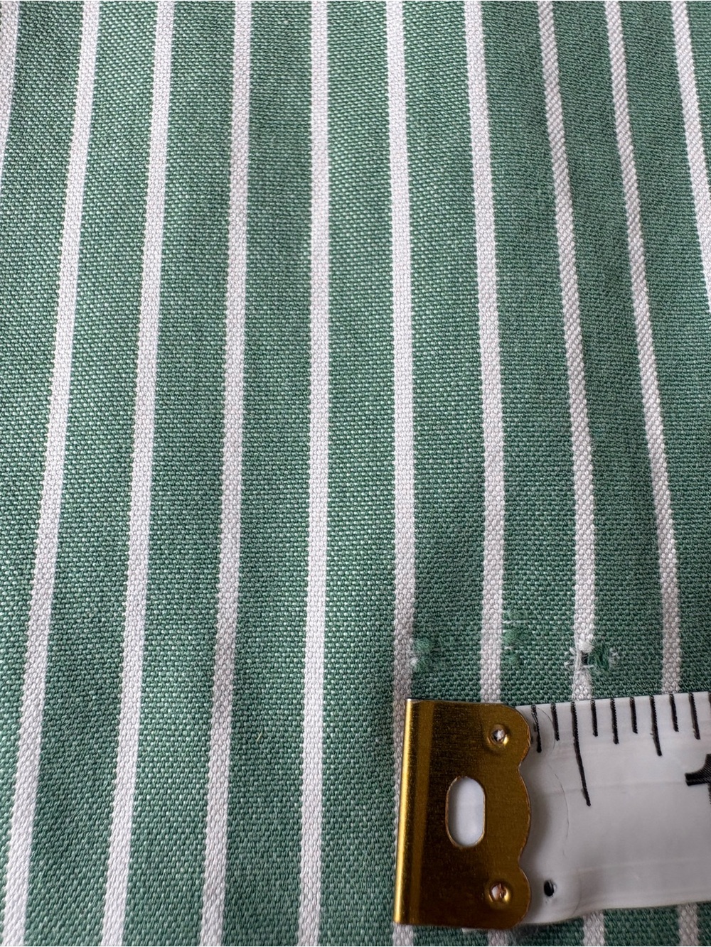 Polo Ralph Lauren Green White Striped Oxford Button-Down Shirt Classic Fit 17.5 - Picture 10 of 10